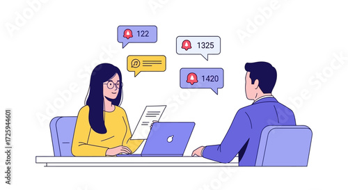 Digital Communication Overload Affecting Professional Interactions and Notification Management Strategies for Enhanced Productivity