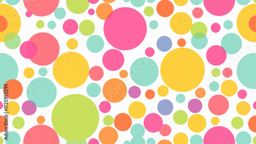 Abstract colorful confetti flying in the air. Vector holiday illustration with circles confetti.