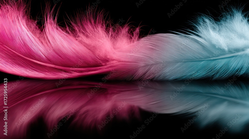 Obraz premium Colorful feather abstract