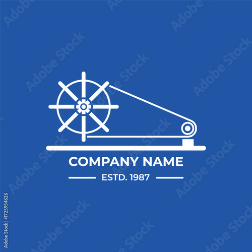 Charkha logo: Weaving Tradition into Textile Excellence