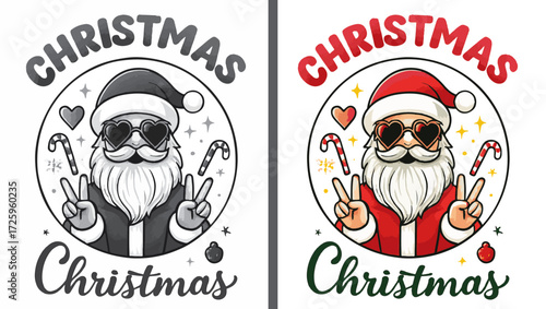 Santa Claus in Red Hat, Ho Ho Ho Merry Christmas, Santa Claus, Christmas Santa, Red hat Santa, Santa in red cap, Merry Christmas, Xmas Santa, Christmas character, Santa Claus illustration, Cute Santa 