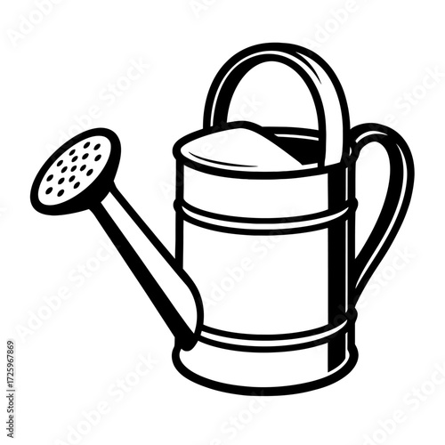 Garden Watering Can Vector - Tool for Plants, Flowers, and Gardening