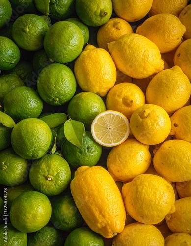 Fresh limes and lemons