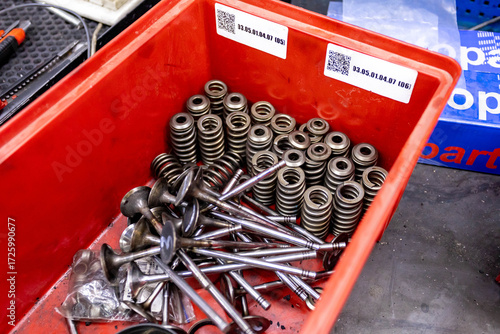 Engine repair service car automobile mechanic engine