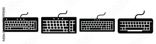 keyboard Icon Set, Vector illustration