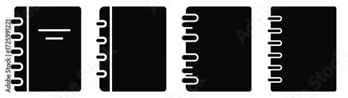 notebook Icon Set, Vector illustration