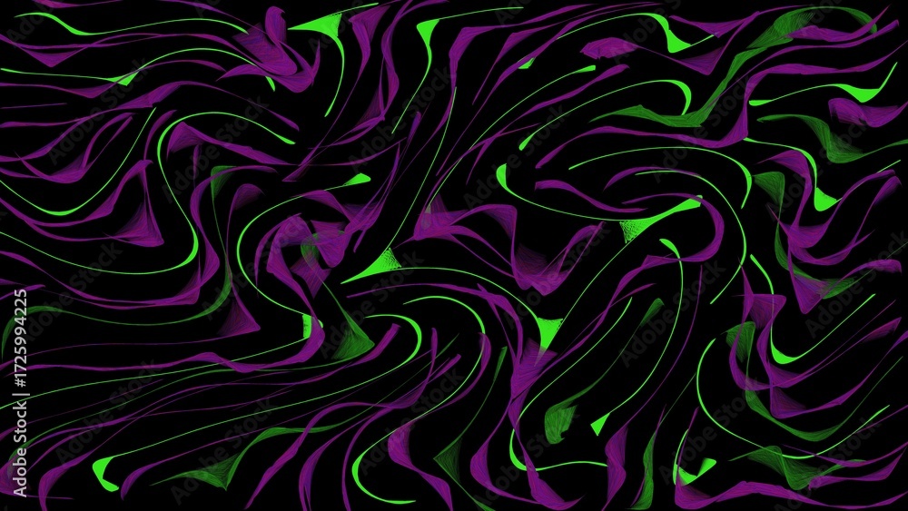 Fototapeta premium Abstract background with colorful lines on a black background