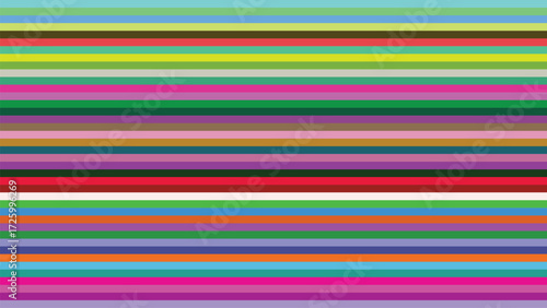 Wallpaper Mural Vibrant abstract background with a seamless pattern of multi-colored horizontal lines. A colorful and modern geometric texture for design. Torontodigital.ca