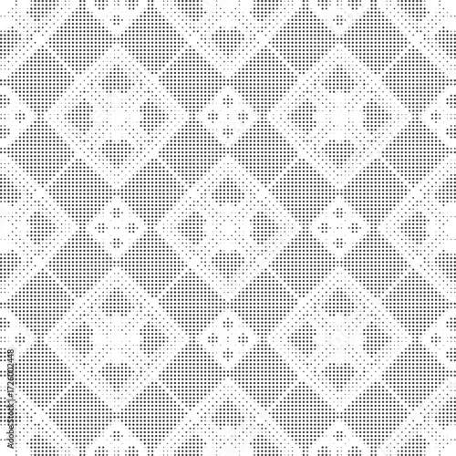 Grey outlined diamond seamless geometric pattern background for wallpaper, fabric, wrapping, branding, poster, website, digital art, textile, print design