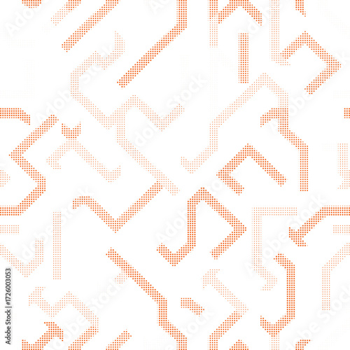 Peach abstract maze seamless geometric pattern texture for textile, wallpaper, fabric, wrapping, branding, poster, website, digital art, craft, print design