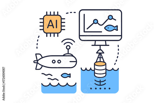Innovative underwater research with artificial intelligence and data analysis in ocean environments
