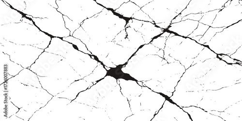 Grunge pattern of dry, old concrete wall with cracked texture and abstract earth surface