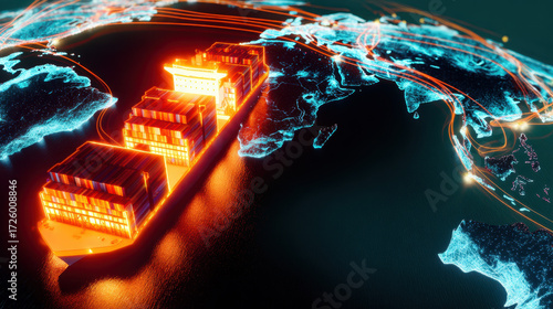 Futuristic Global Logistics and Supply Chain with a Digital Network Overlay