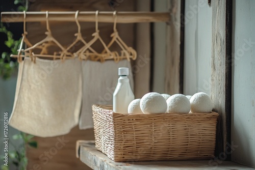Sustainable washing setup with natural detergent