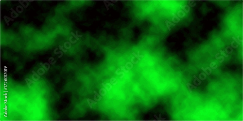 Abstract green background with particles and motion, resembling a liquid fractal design with hints of light and energy