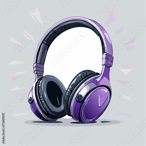 headphones on a white background