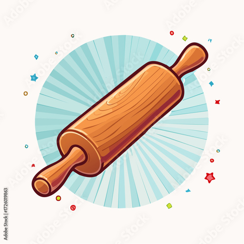 illustration of a rolling pin