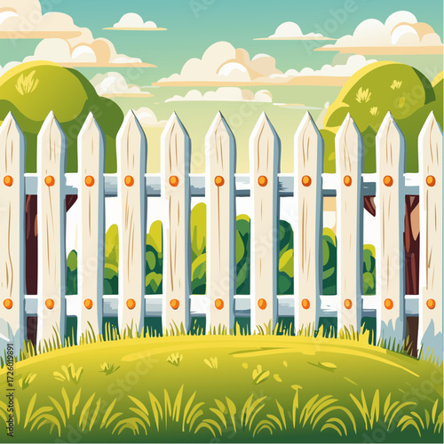 fence and grass