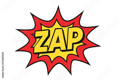 Comic book sound effects icon set. zap boom pow linear icons collection