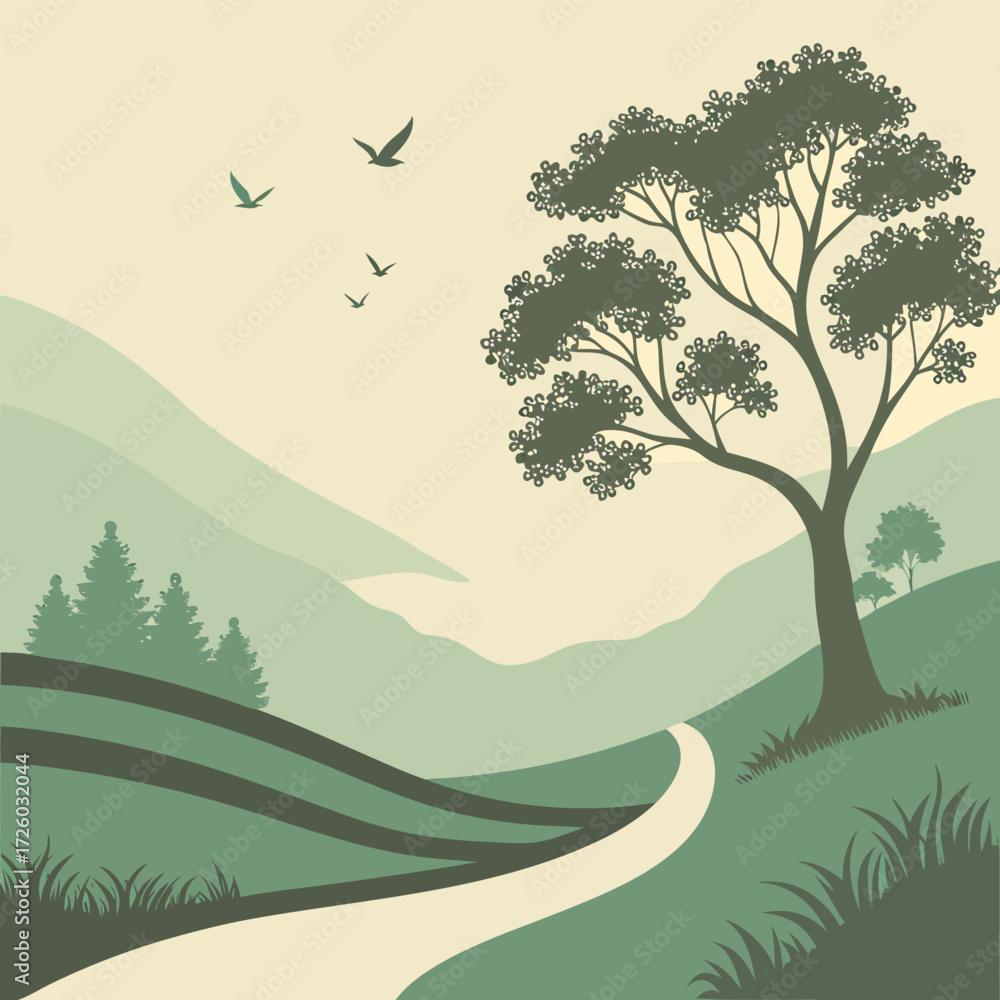 Naklejka premium Soft Flowing Organic Gradient 1