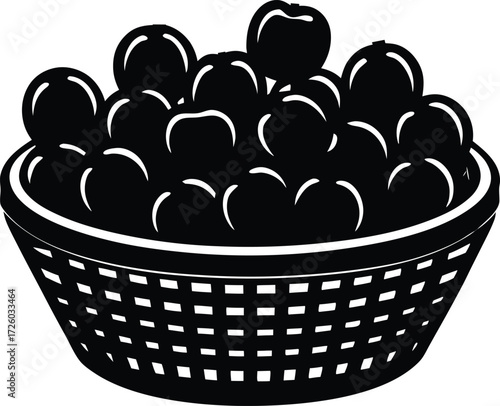 basket of blueberries