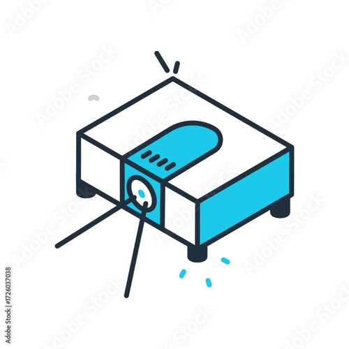 Animated Projector icon - video animation