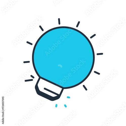 Animated Smart Light Bulb icon - video animation