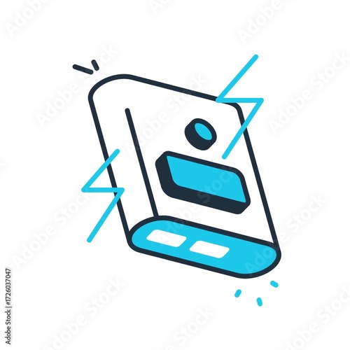 Animated Power Bank icon - video animation