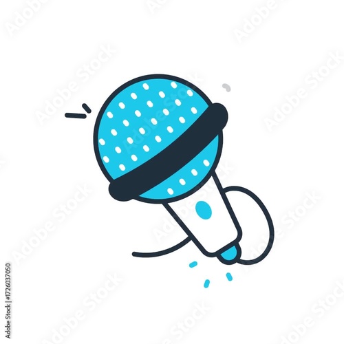 Animated Microphone icon - video animation