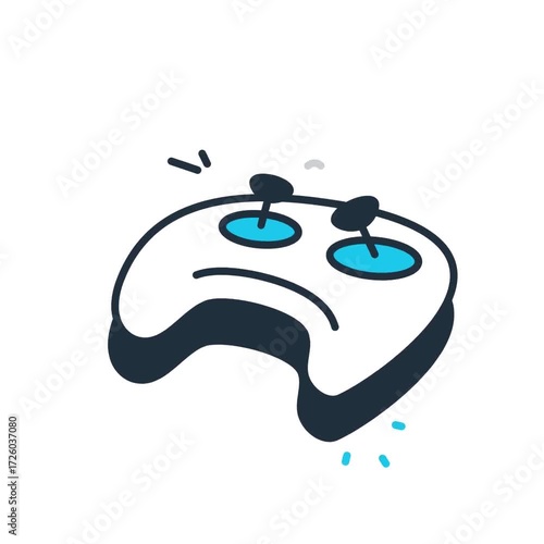 Animated Game controller icon - video animation