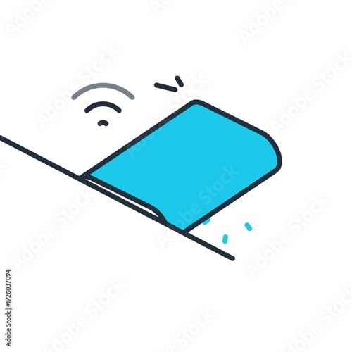 Animated USB flash drive icon - video animation