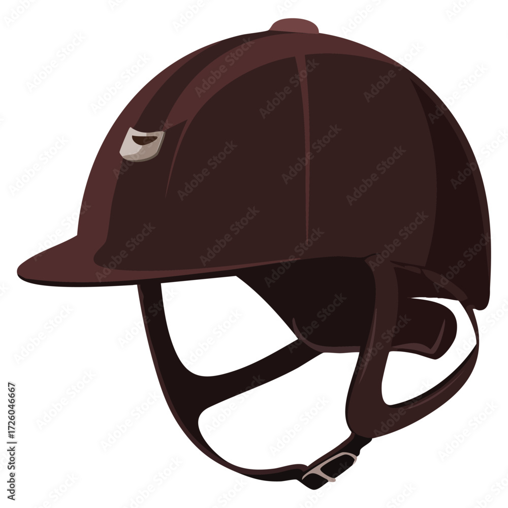 Naklejka premium Horse riding equipment accessory vector illustration. Ideal for equestrian gear, horseback riding, tack, and sport themed designs and graphics.