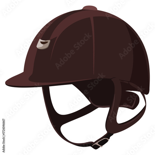 Horse riding equipment accessory vector illustration. Ideal for equestrian gear, horseback riding, tack, and sport themed designs and graphics.