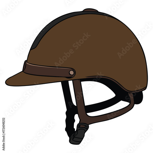 Vector illustration of horse riding equipment accessory. Perfect for equestrian sport, horseback gear, tack sets, and horse riding themed visuals.