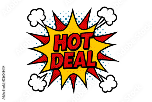 Comic book, sales silhouette icon set. hot deal, promotion silhouettes collection.