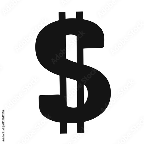 Dollar sign icon vector illustration symbol of money finance currency investment wealth payment usd