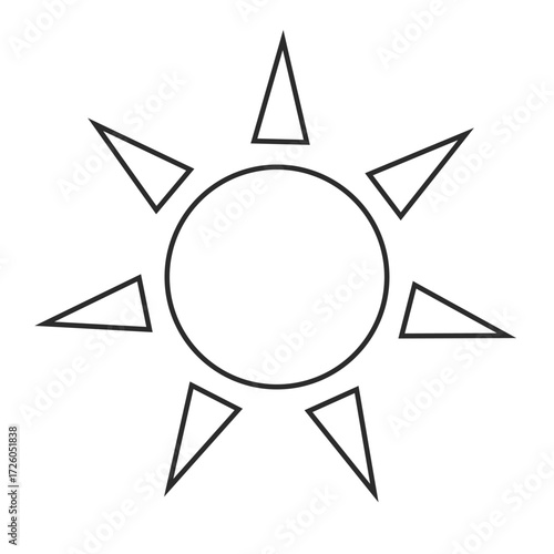 晴れ、天気、太陽のイラスト