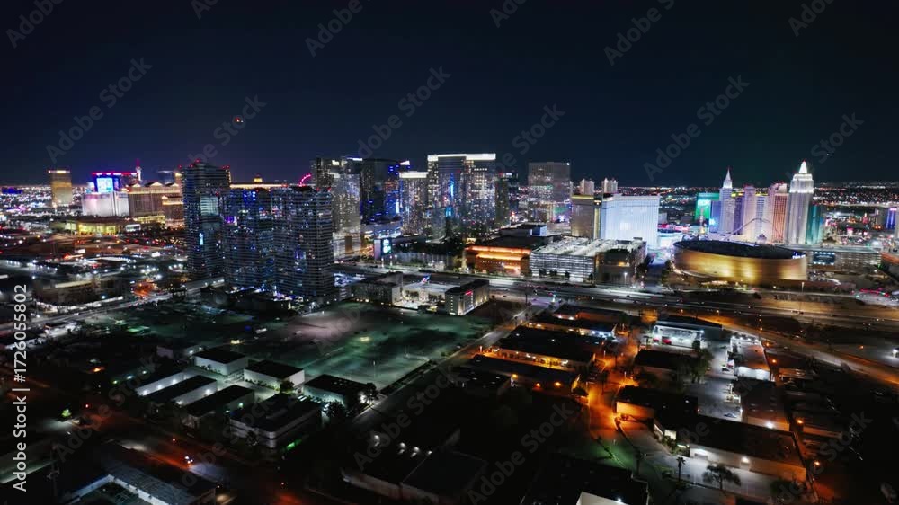 custom made wallpaper toronto digitalAerial view of the illuminated las vegas skyline at night