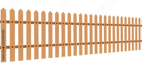 wooden fence with wire on high fidelity minimalistic view industrial concept isolated on transparent background png