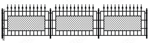 chain link fence with wire on high fidelity minimalistic view industrial concept isolated on transparent background png