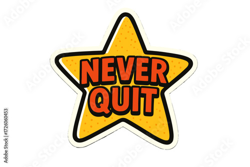 Motivational sticker icon set. positive, inspirational, uplifting icons in flat style
