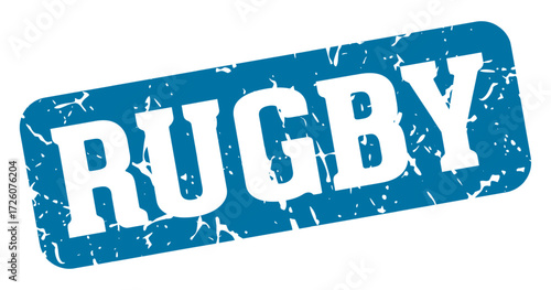 rugby rectangular sign. rugby stamp