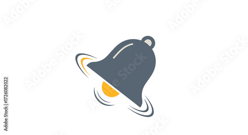 Ringing Bell Notification Icon Vector Graphic