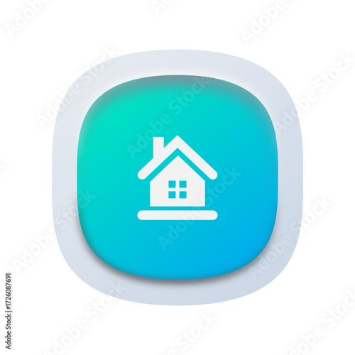 UI Navigation Icon – Home Button for Admin Panels
