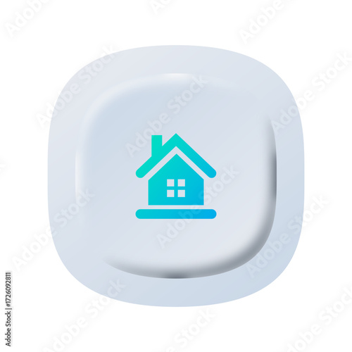 Home Button Icon for Mobile App Navigation

