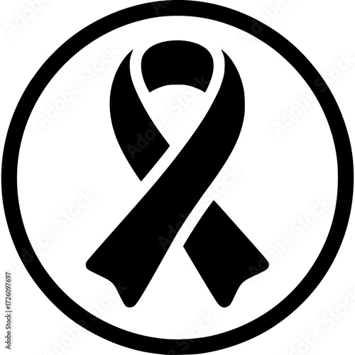 Cancer Ribbon Vector Icon
