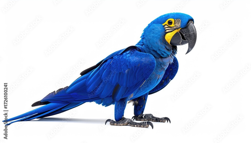 Obraz premium blue macaw isolated on white background