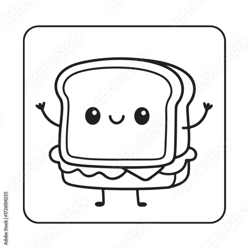 Cute Comfy Kawaii Pattern Coloring Pages,	
comfy pattern coloring pages, bold and easy coloring pages, coloring book, line art, illustration, victor, black and white coloring pages, Hand-drawn art