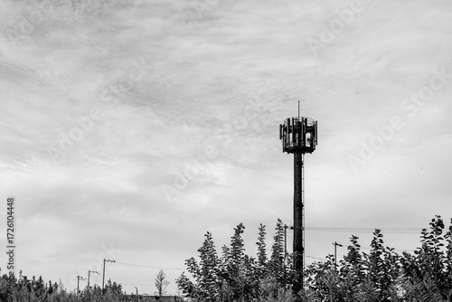 Countryside radio tower