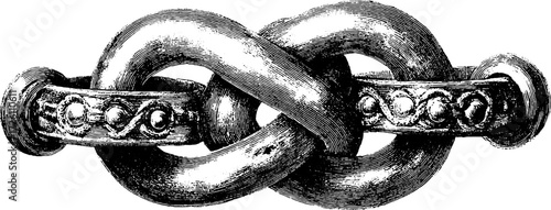 Vintage celtic infinity knot sketch - design for prints and decorative crafts